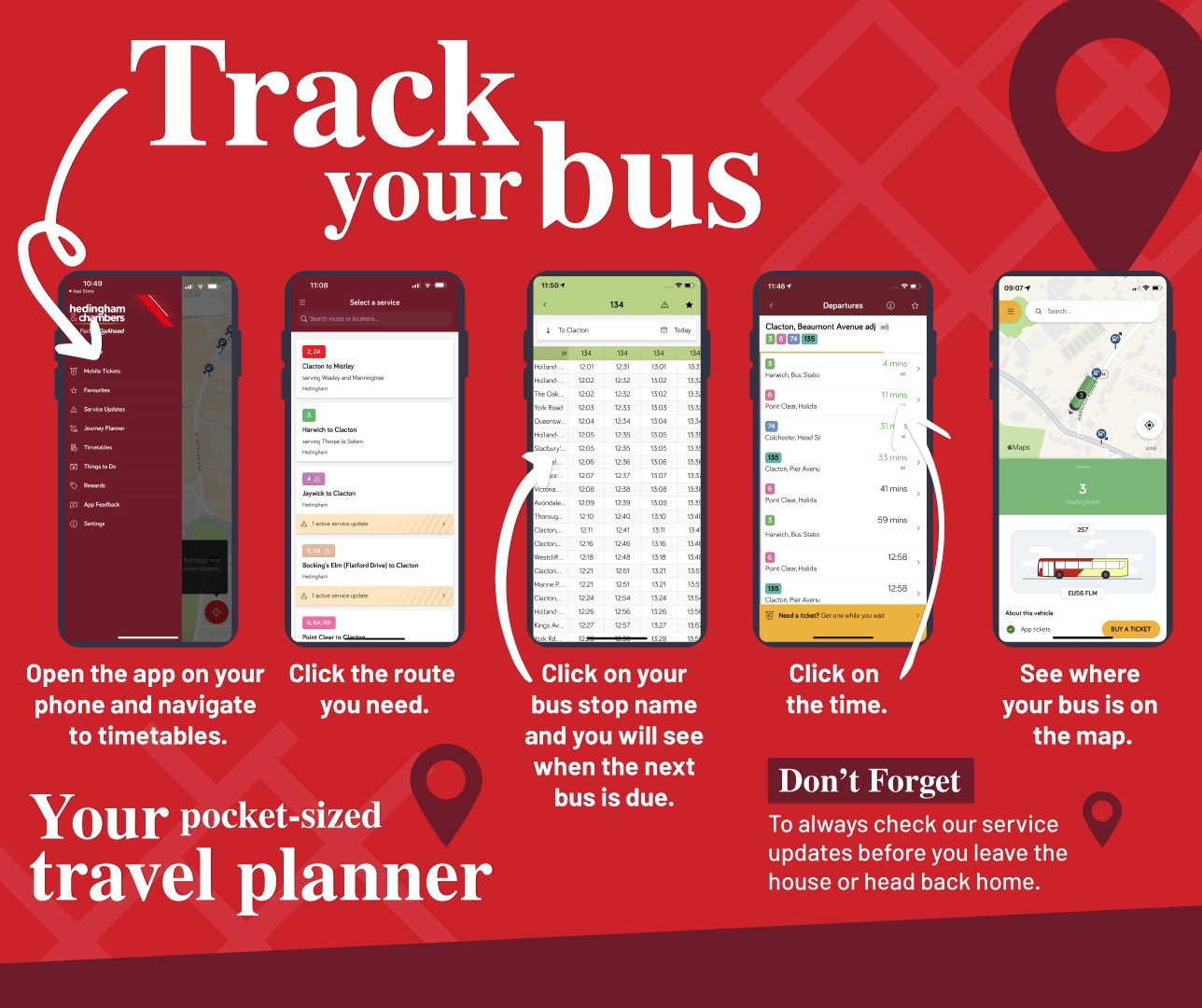 Image of how to use the app to track buses