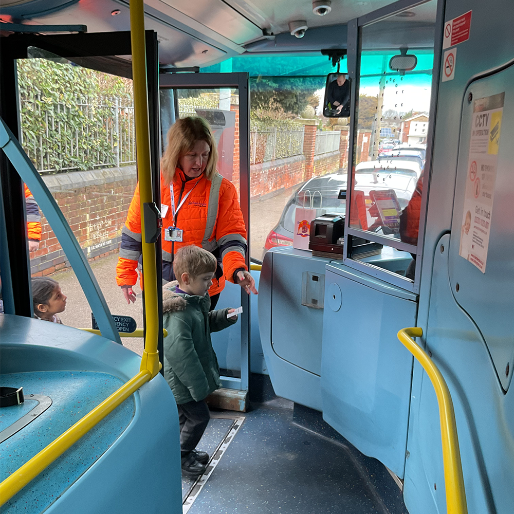 Children welcomed onboard
